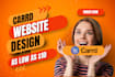 carrd design functional carrd website redesign carrd landing page carrd design