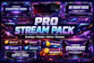 design a professional twitch stream pack, panels and alerts