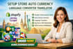 setup fix shopify woocommerce store auto currency language converter translator