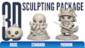 sculpt 3d models, characters, and statues for 3d printing