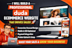 build a professional duda ecommerce website that drives sales