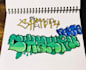 hand draw your custom graffiti design and first 5 orders get free timelaps video