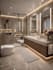 create a luxury bathroom, interior design, 3d rendering, modern bathroom layout