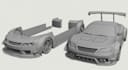 design game ready 3d car model for visualization gta v, fivem, low poly