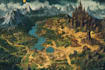 do fantasy map illustration