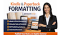 book formatting, ebook formatting, interior book design, kindle book publishing,