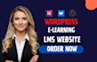 ai and automate moodle lms setup develop wordpress website with learndash lms