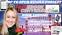 do ebook conversion from PDF, word, indesign into epub, kindle kpf, mobi