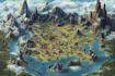 make fantasy map illustration for dnd, novels