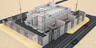 provide substation 3d with detail elevation and top view plans