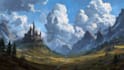 do fantasy background and landscape