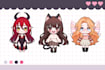 make character design and character sheet in chibi form