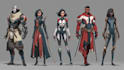 create scifi, fantasy, superhero character design