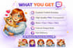 create cute twitch emotes and custom stickers