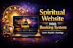 design spiritual, tarot, psychic, astrology website with booking system