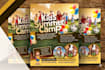 create awesome summer camp, winter camp,  school flyers