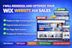 redesign and optimize your wix website for sales