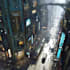 do cyberpunk sci fi futuristic city illustration