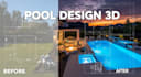 pool design 3d rendering backyard pool patio deck landscape design
