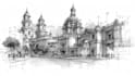 do architecture sketches in high quality