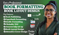 do document formatting design book cover ebook formatting interior layout desig