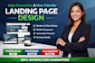 design a high converting and user friendly landing page