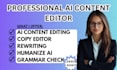 humanize ai generated content proofread and formatting