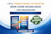 format resize fix rejected ebook cover upload ebook for amazon kdp ingramspark