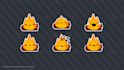 design a custom digital chat sticker pack for messaging apps