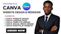 design canva social media design, canva template design , canva website design