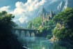 do a fantasy environment, landscape design