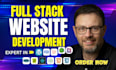 do custom website development as full stack developer PHP laravel html css react