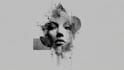 custom an abstract black and white tattoo design