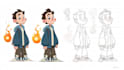 design a cartoon character