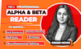 romance beta read, beta reader fantasy, beta reading, alpha and beta read
