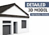 design a modern 3d house model in sketchup