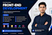 develop frontend web development in HTML ,CSS ,bootstrap