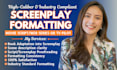 format screenplay TV series stage play movie script screenwriting in final draft