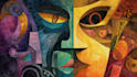 create magical abstract art, psychedelic, surrealism, cubism