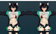 make vrchat anime avatar nsfw 3d model character with toggle with face tracking