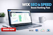 wix seo and speed optimization to boost ranking