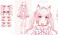 draw and rig 2d vtuber model, live2d vtuber, live2d model, v tuber design