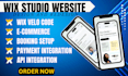 develop wix studio website with wix velo code, api integration as wix developer