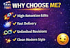 professionally edit youtube videos and other video projects