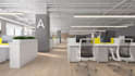 design 3d office design, business space, workspace design, work environment