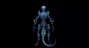 3d stylized alien character,humanoid creature,ue5 skeletal rig,monster figure