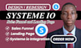 setup systeme io sales funnel automation, systeme io website landing page
