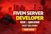 fivem developer, create custom fivem server, full fivem server builder
