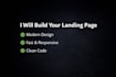 a modern responsive landing page