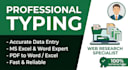 do ms office work, english urdu typing and copy paste